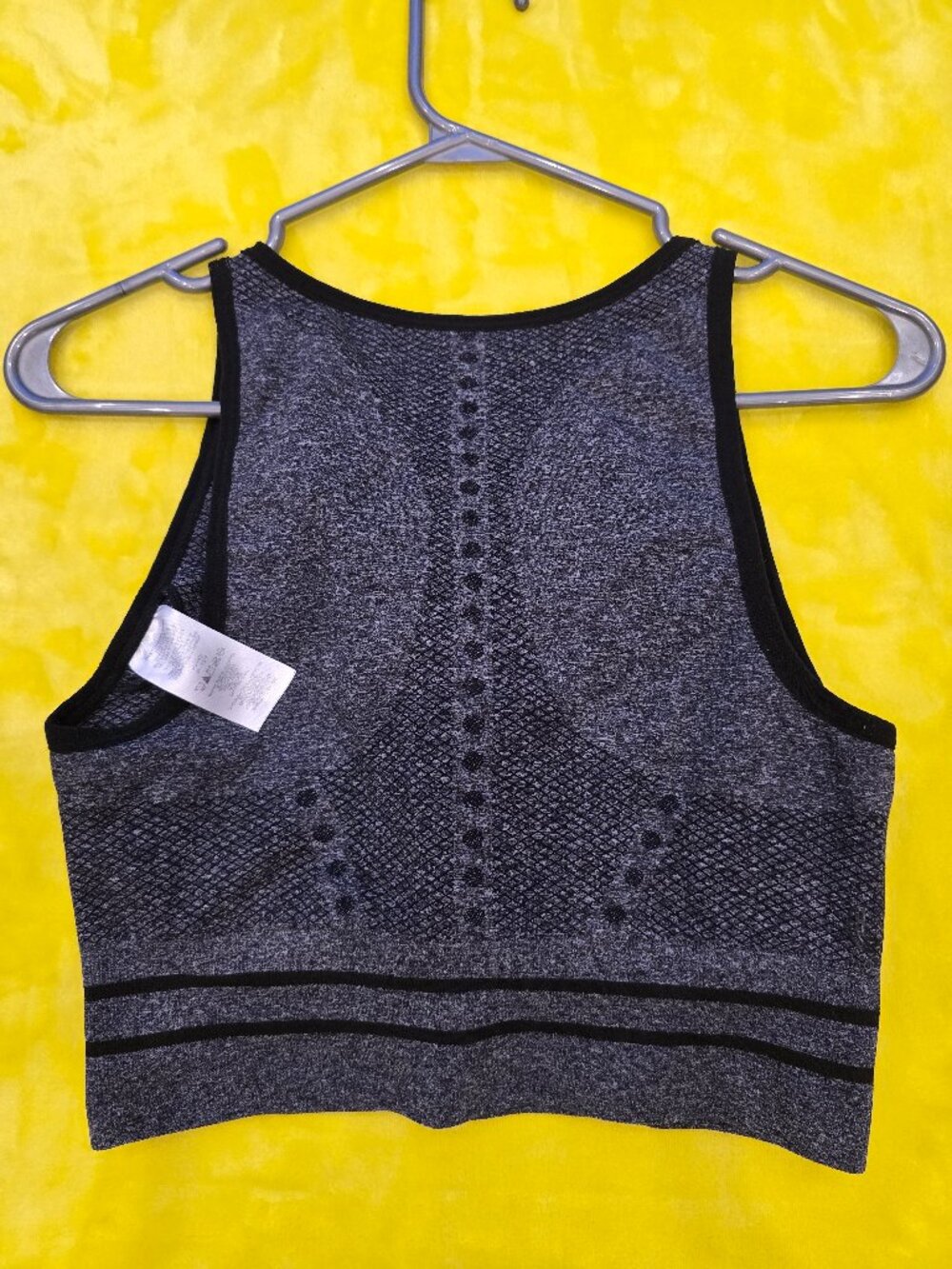 Lole grey patterned athletic long line bra top in size medium - Picture 7 of 7